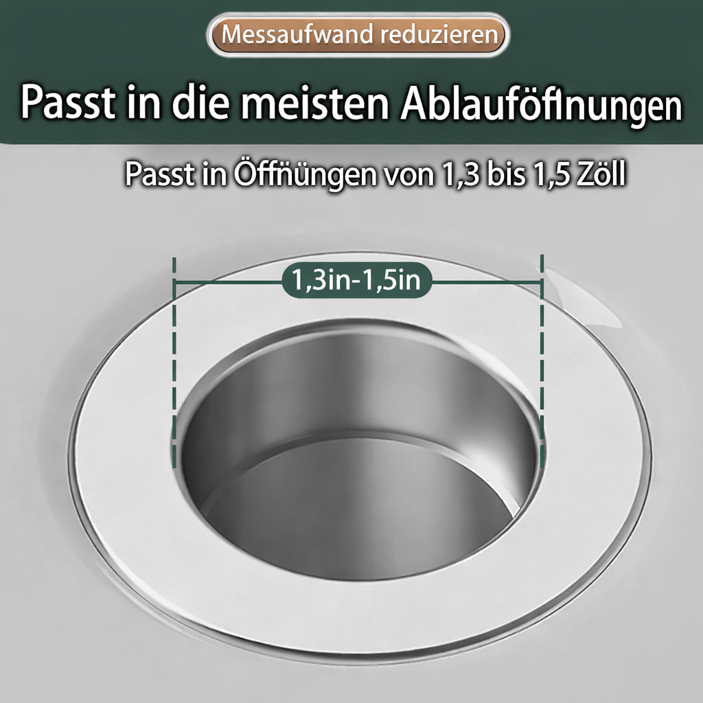 Sink Drain Plug | Stainless Steel Clog-Resistant Filter | FilterPro
