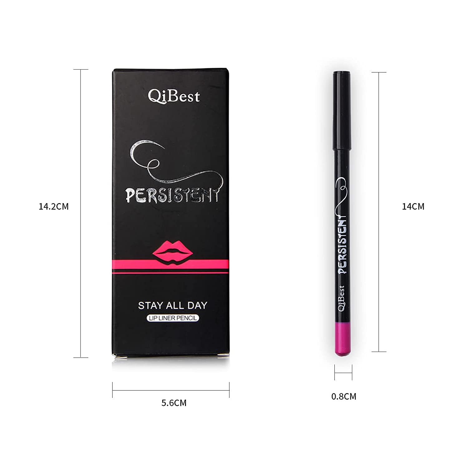 12pcs Long Lasting Lip Liner Pencil