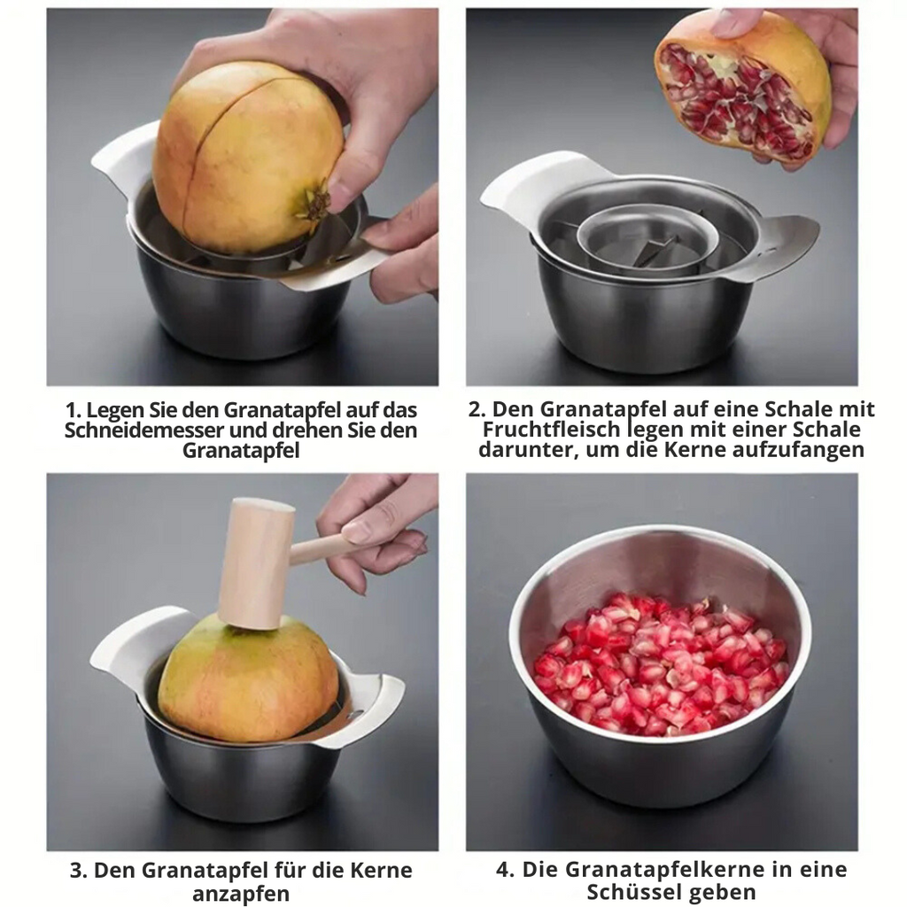 Pomegranate | Deseeding Kit | Mess-Free Cleaning | PulpEase